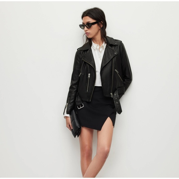 All Saints Jackets & Blazers - ALL SAINTS Black Balfern Leather Biker Jacket!!